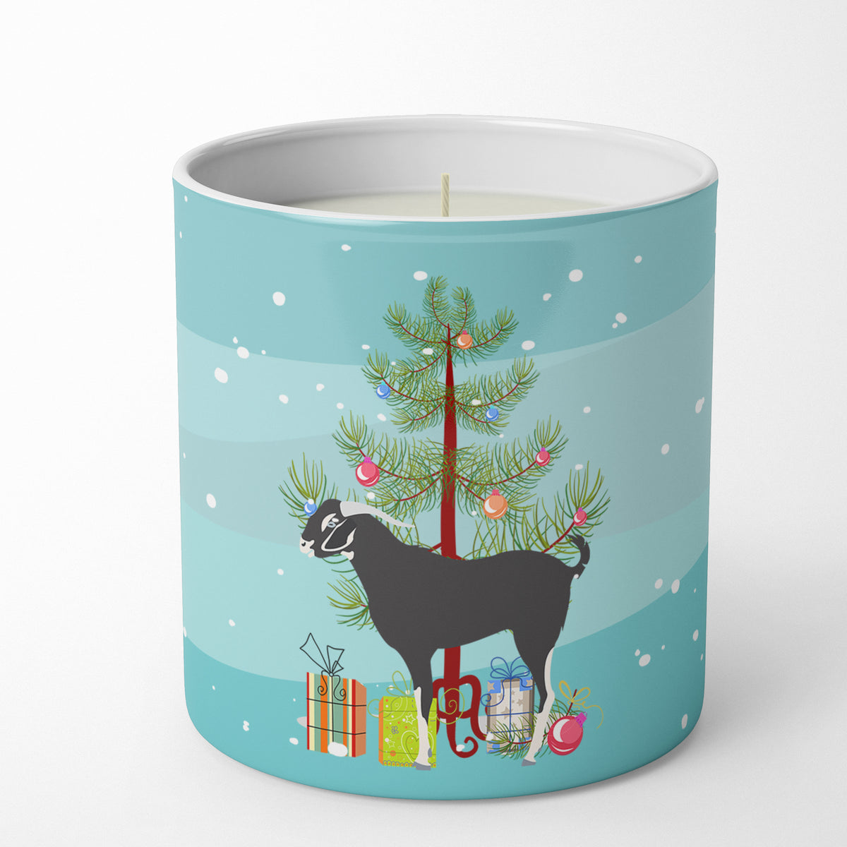 Buy this Black Bengal Goat Christmas 10 oz Decorative Soy Candle