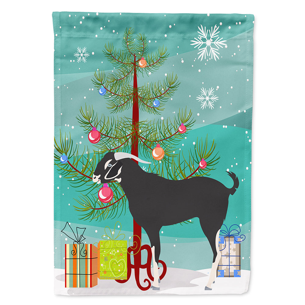 Black Bengal Goat Christmas Flag Canvas House Size BB9251CHF
