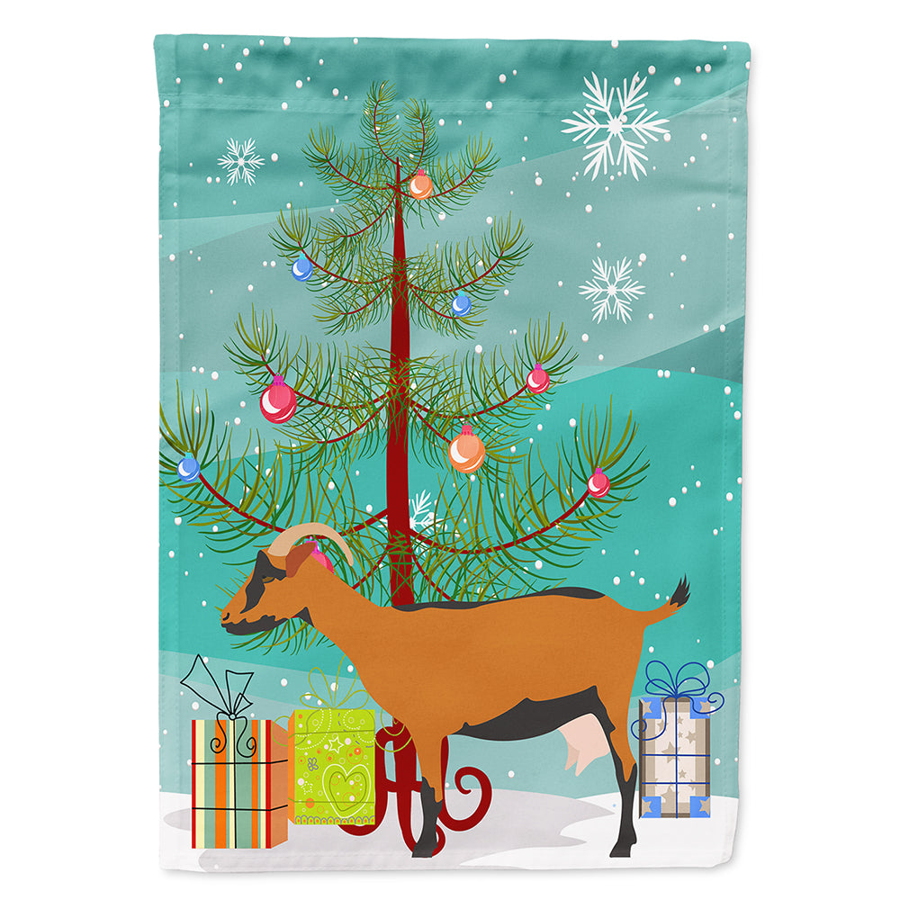 Oberhasli Goat Christmas Flag Canvas House Size BB9255CHF