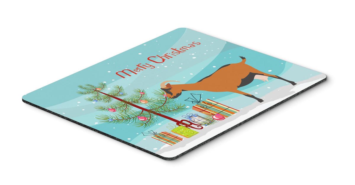 Oberhasli Goat Christmas Mouse Pad, Hot Pad or Trivet BB9255MP by Caroline&#39;s Treasures