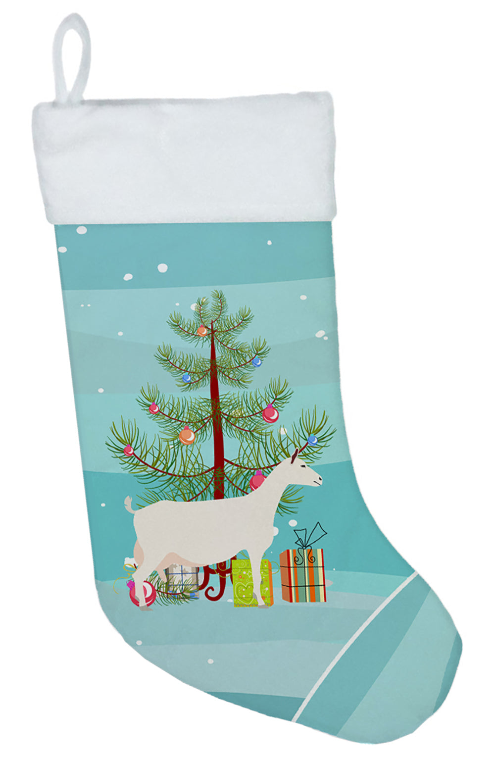 Saanen Goat Christmas Christmas Stocking BB9256CS