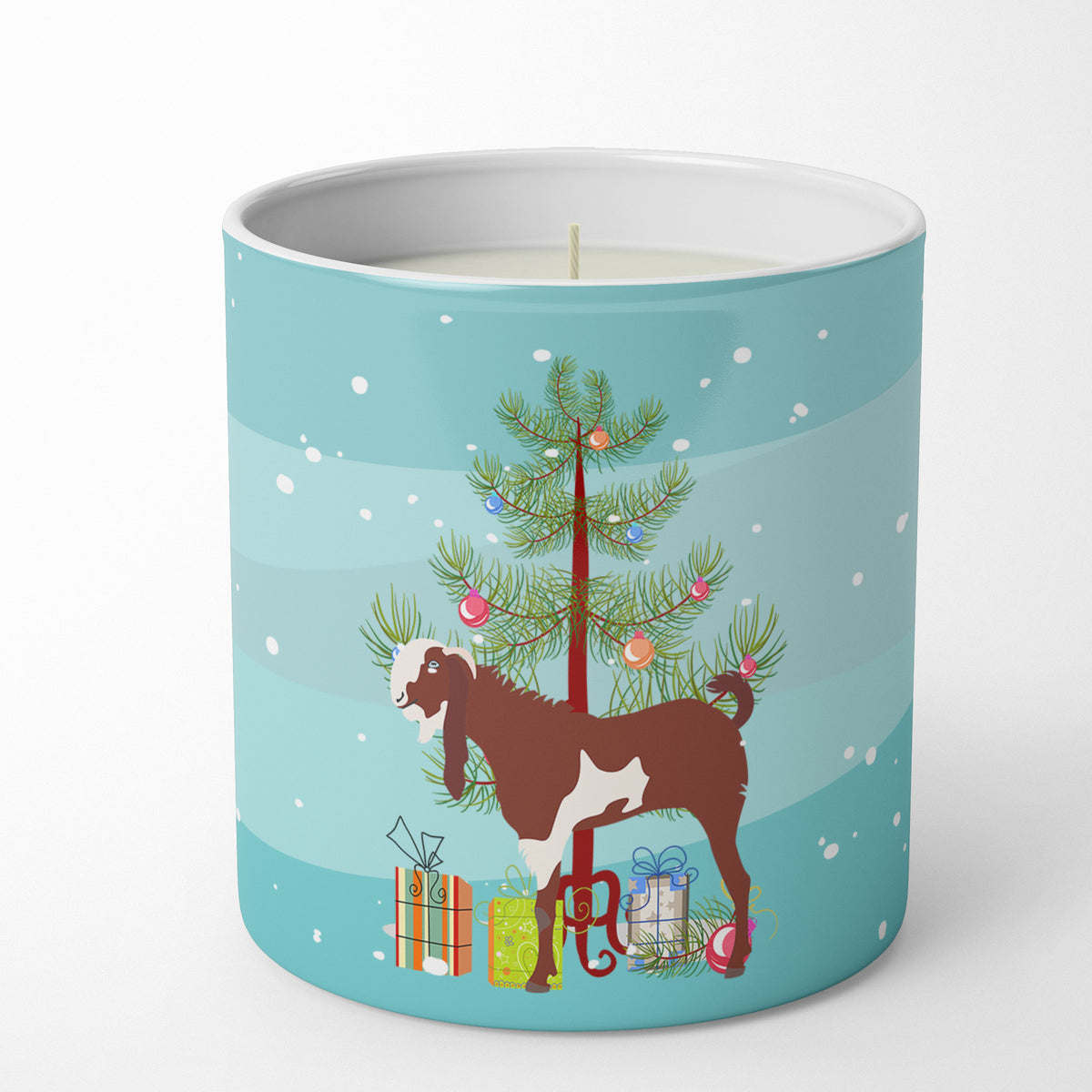 Buy this Jamnapari Goat Christmas 10 oz Decorative Soy Candle