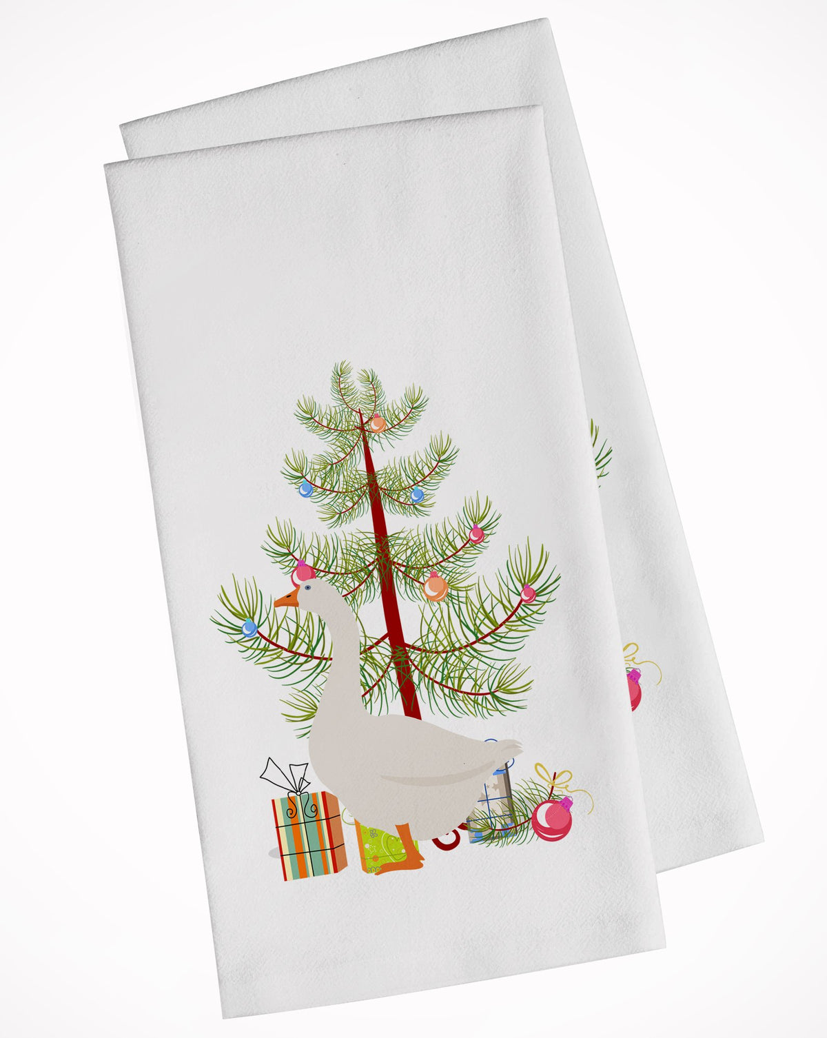 Embden Goose Christmas White Kitchen Towel Set of 2 BB9259WTKT by Caroline&#39;s Treasures