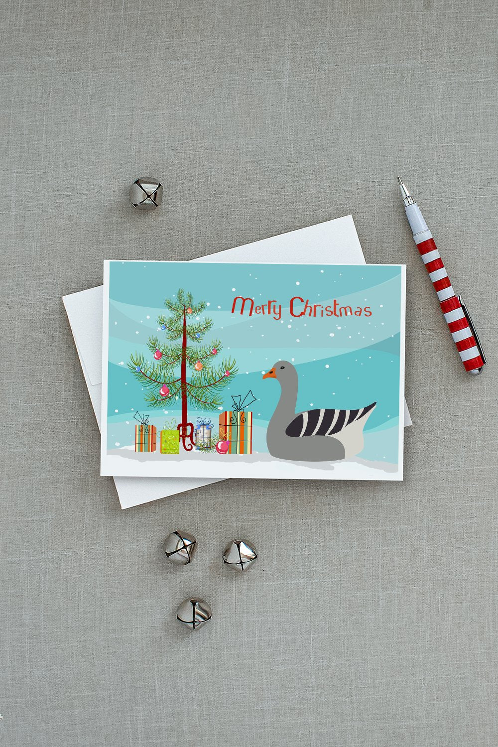 Pilgrim Goose Christmas Greeting Cards and Envelopes Pack of 8 - the-store.com