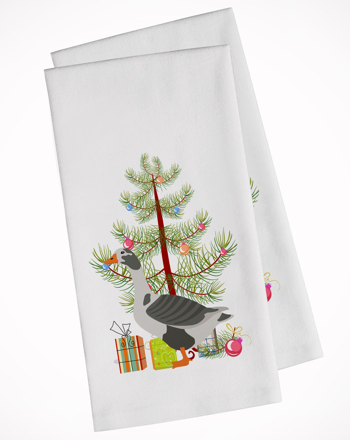West of England Goose Christmas White Kitchen Towel Set of 2 BB9262WTKT by Caroline&#39;s Treasures