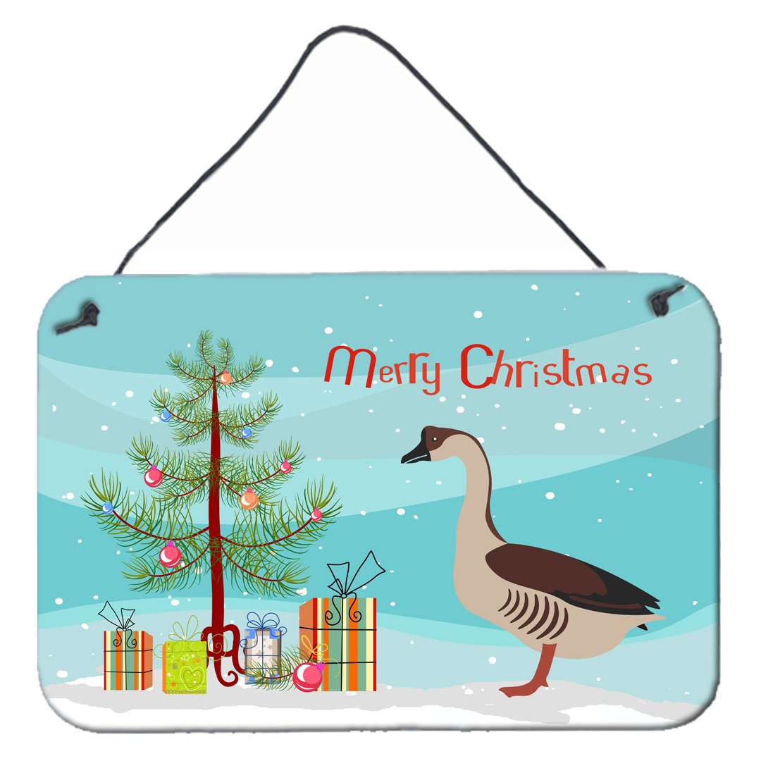 Chinese Goose Christmas Wall or Door Hanging Prints BB9263DS812 by Caroline&#39;s Treasures