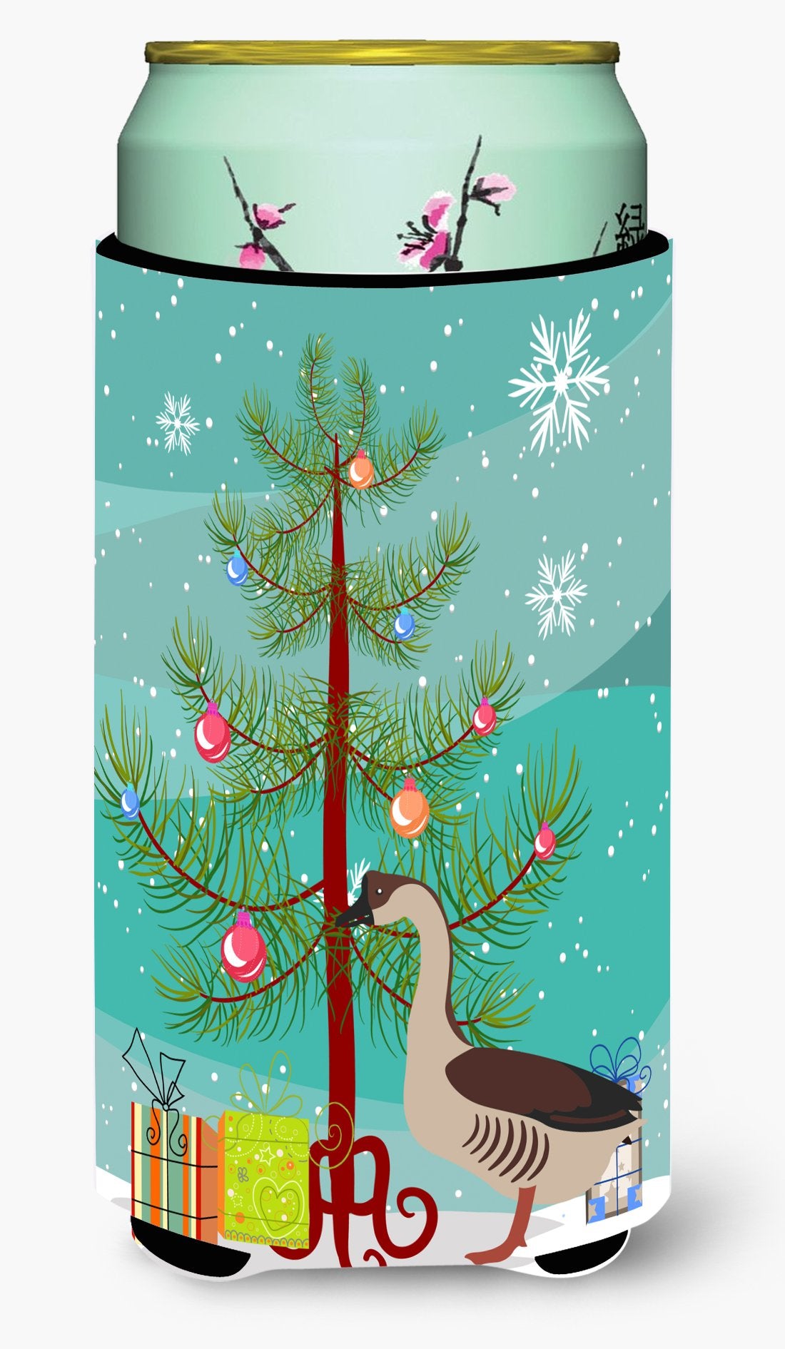 Chinese Goose Christmas Tall Boy Beverage Insulator Hugger BB9263TBC by Caroline&#39;s Treasures