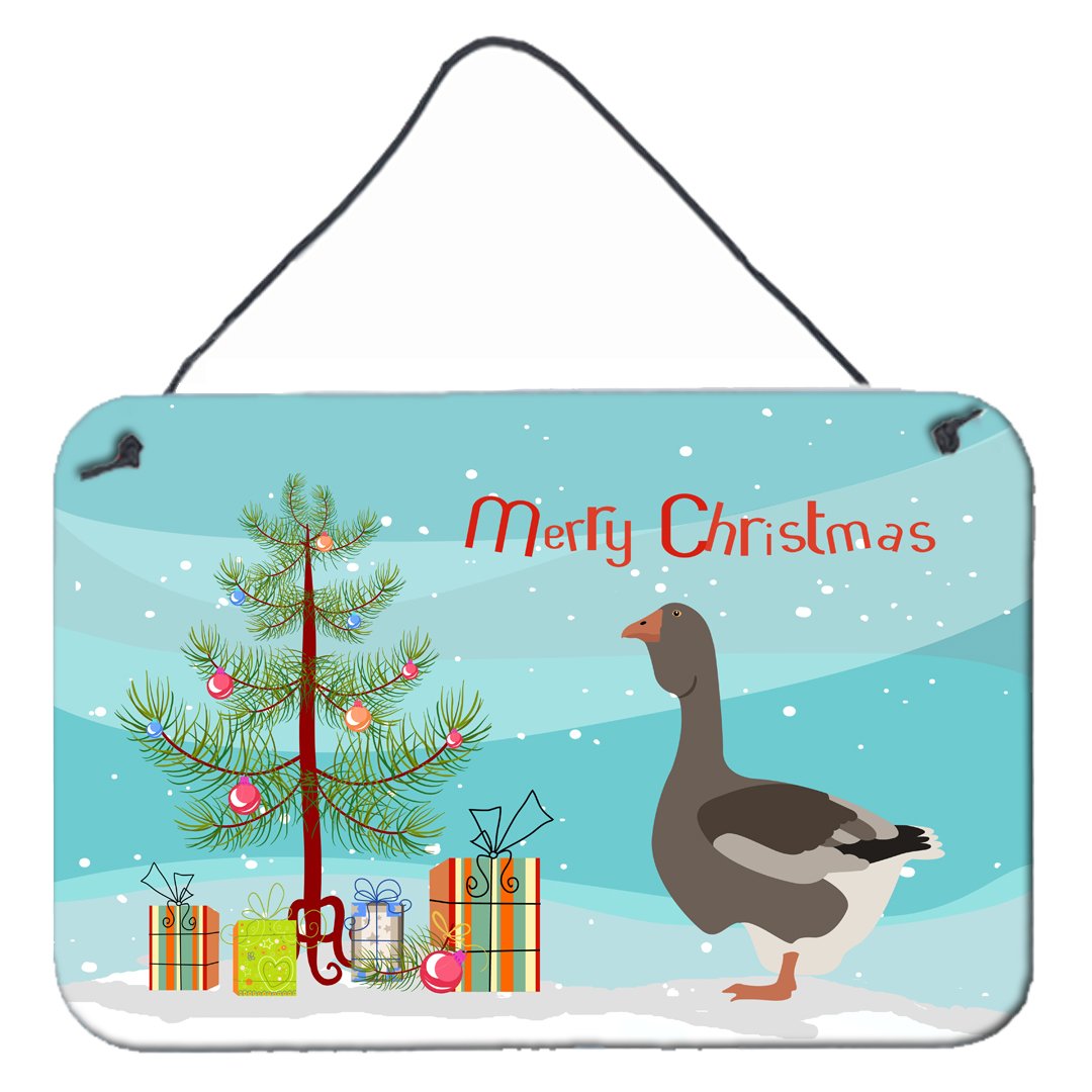 Toulouse Goose Christmas Wall or Door Hanging Prints BB9264DS812 by Caroline's Treasures