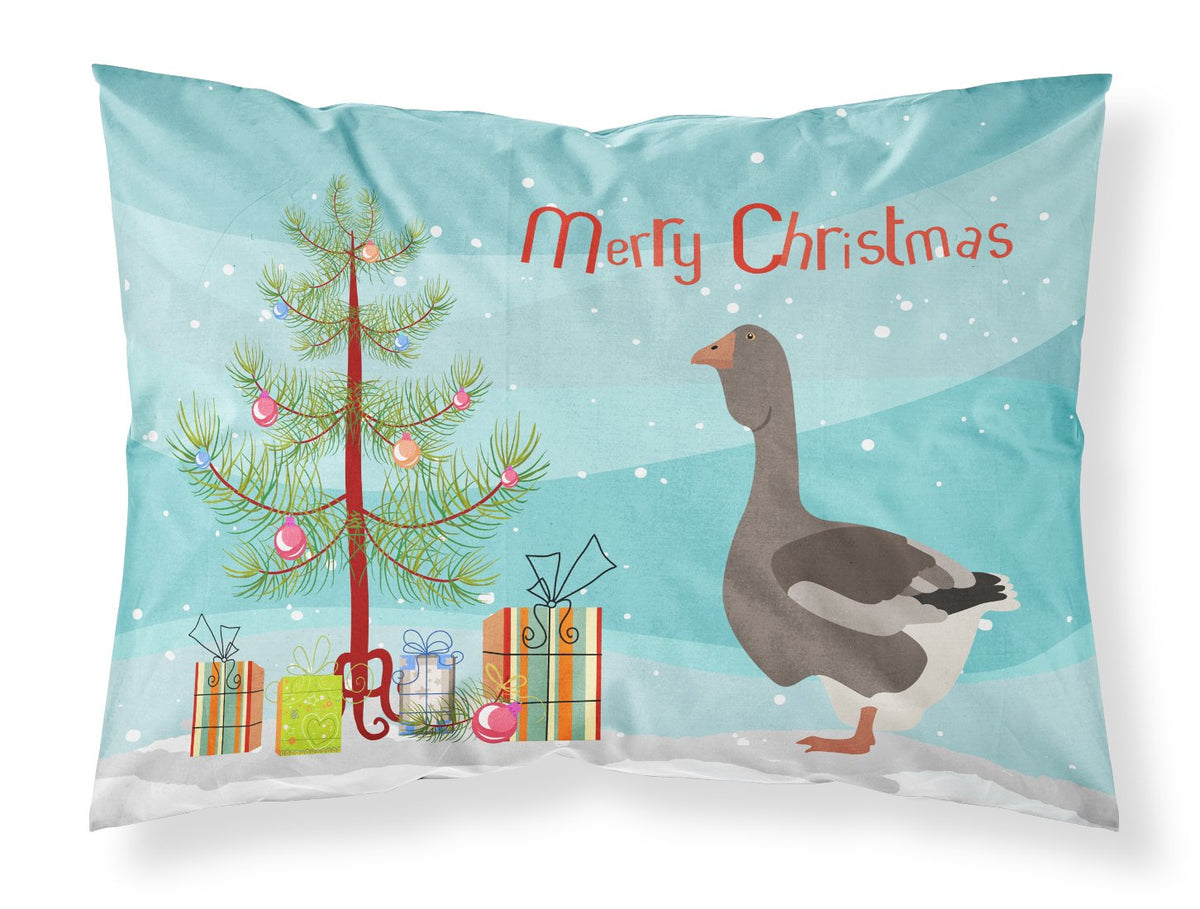 Toulouse Goose Christmas Fabric Standard Pillowcase BB9264PILLOWCASE by Caroline&#39;s Treasures