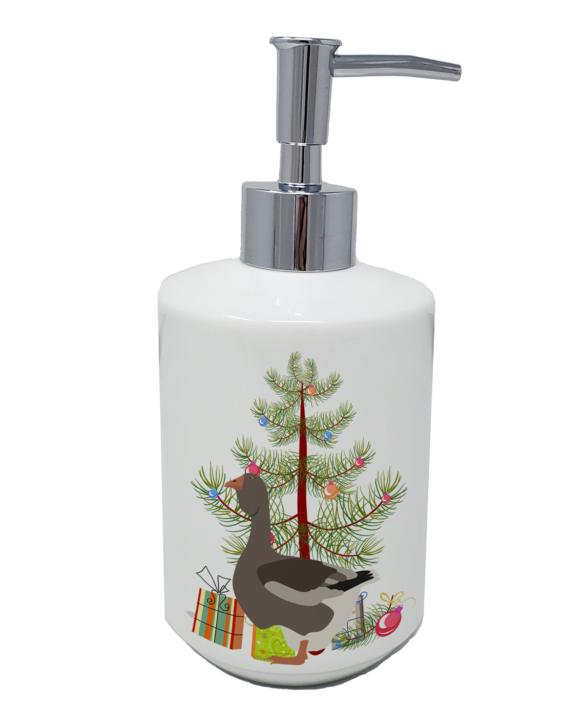 Buy this Toulouse Goose Christmas Ceramic Soap Dispenser