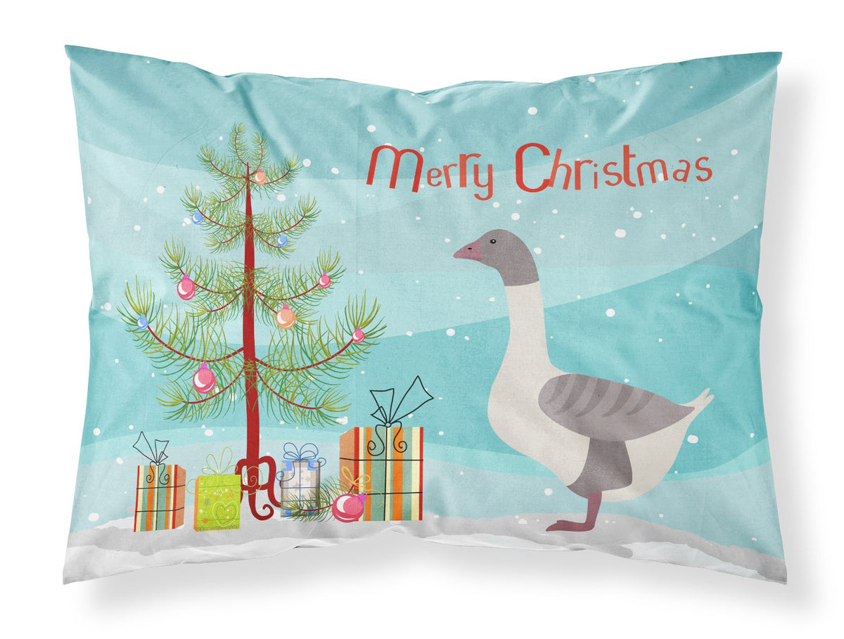Buff Grey Back Goose Christmas Fabric Standard Pillowcase BB9268PILLOWCASE by Caroline&#39;s Treasures