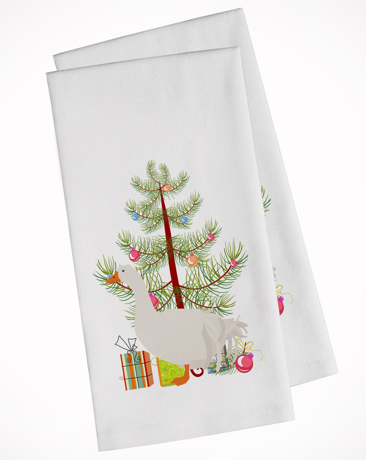 Sebastopol Goose Christmas White Kitchen Towel Set of 2 BB9269WTKT by Caroline&#39;s Treasures