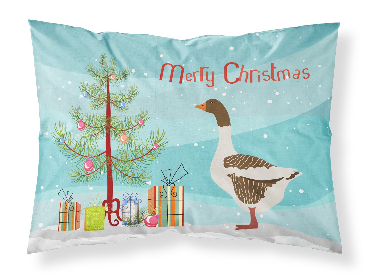 Pomeranian Rogener Goose Christmas Fabric Standard Pillowcase BB9270PILLOWCASE by Caroline's Treasures