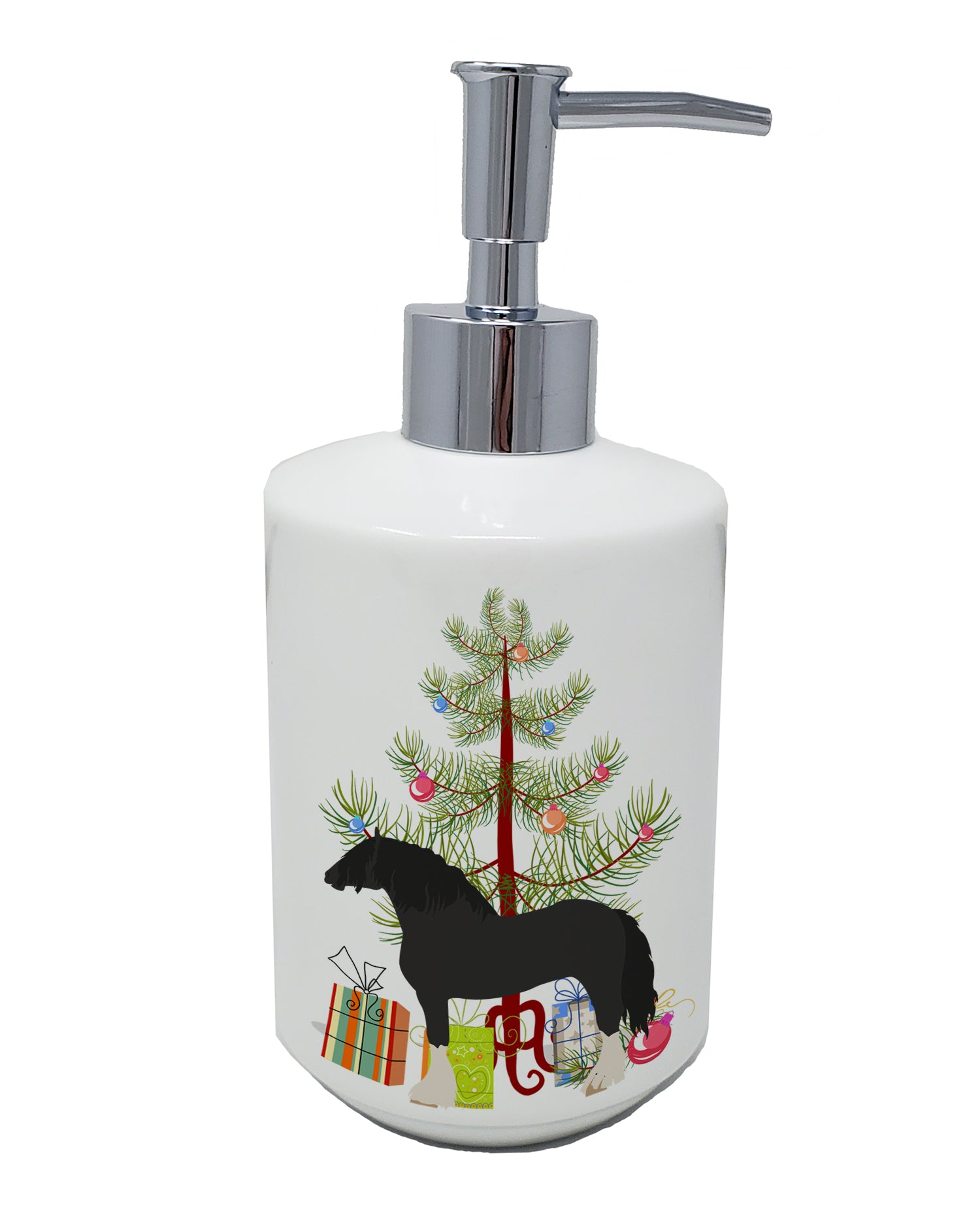 Buy this Pomeranian Rogener Goose Christmas Ceramic Soap Dispenser