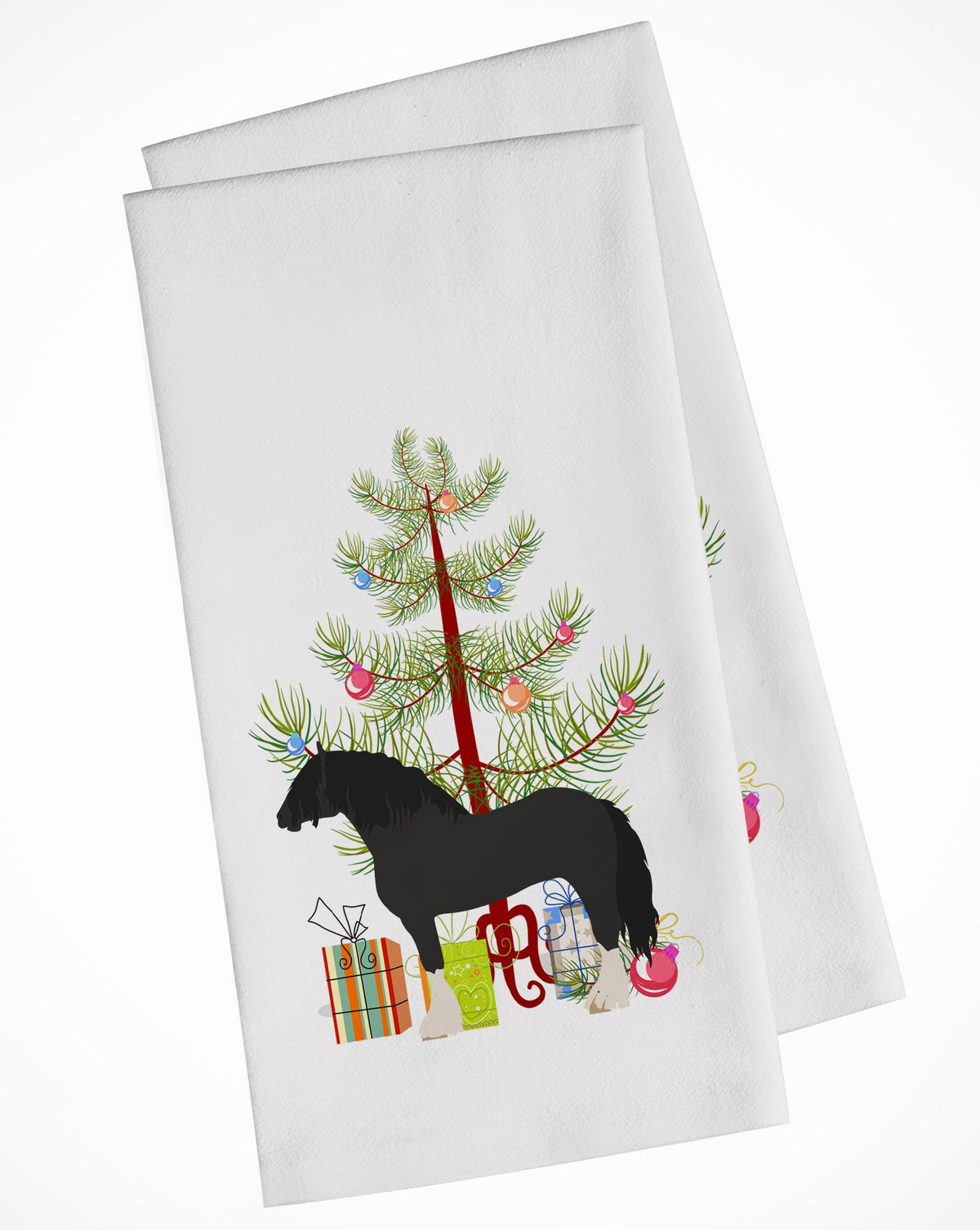 Pomeranian Rogener Goose Christmas White Kitchen Towel Set of 2 BB9271WTKT by Caroline&#39;s Treasures