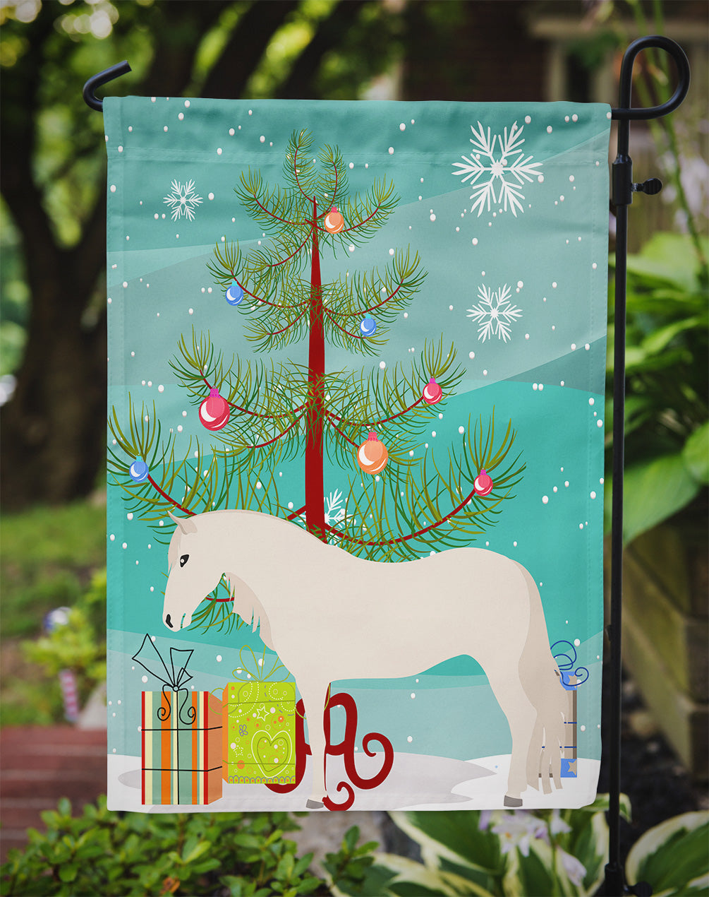 Paso Fino Horse Christmas Flag Garden Size BB9272GF