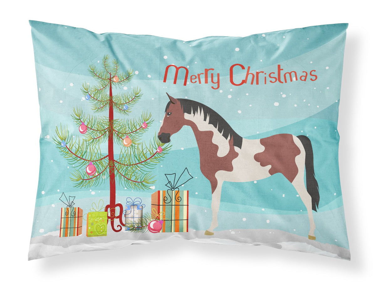 Pinto Horse Christmas Fabric Standard Pillowcase BB9274PILLOWCASE by Caroline&#39;s Treasures
