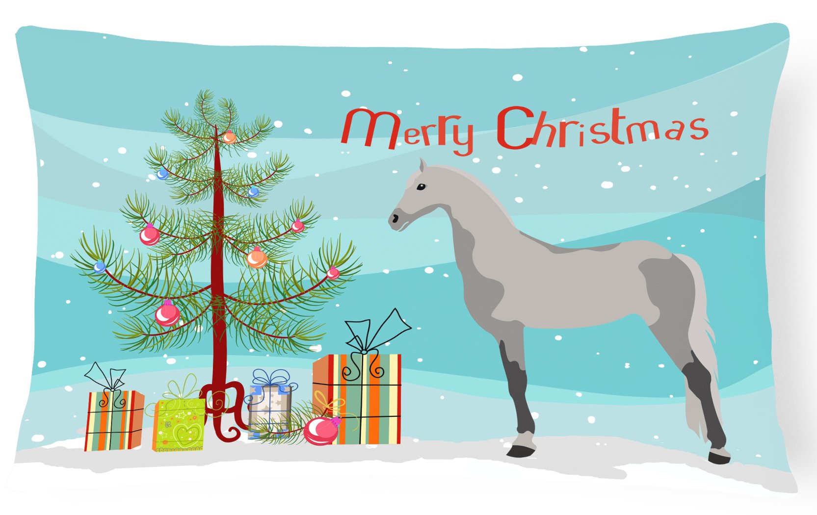 Orlov Trotter Horse Christmas Canvas Fabric Decorative Pillow BB9275PW1216 by Caroline's Treasures
