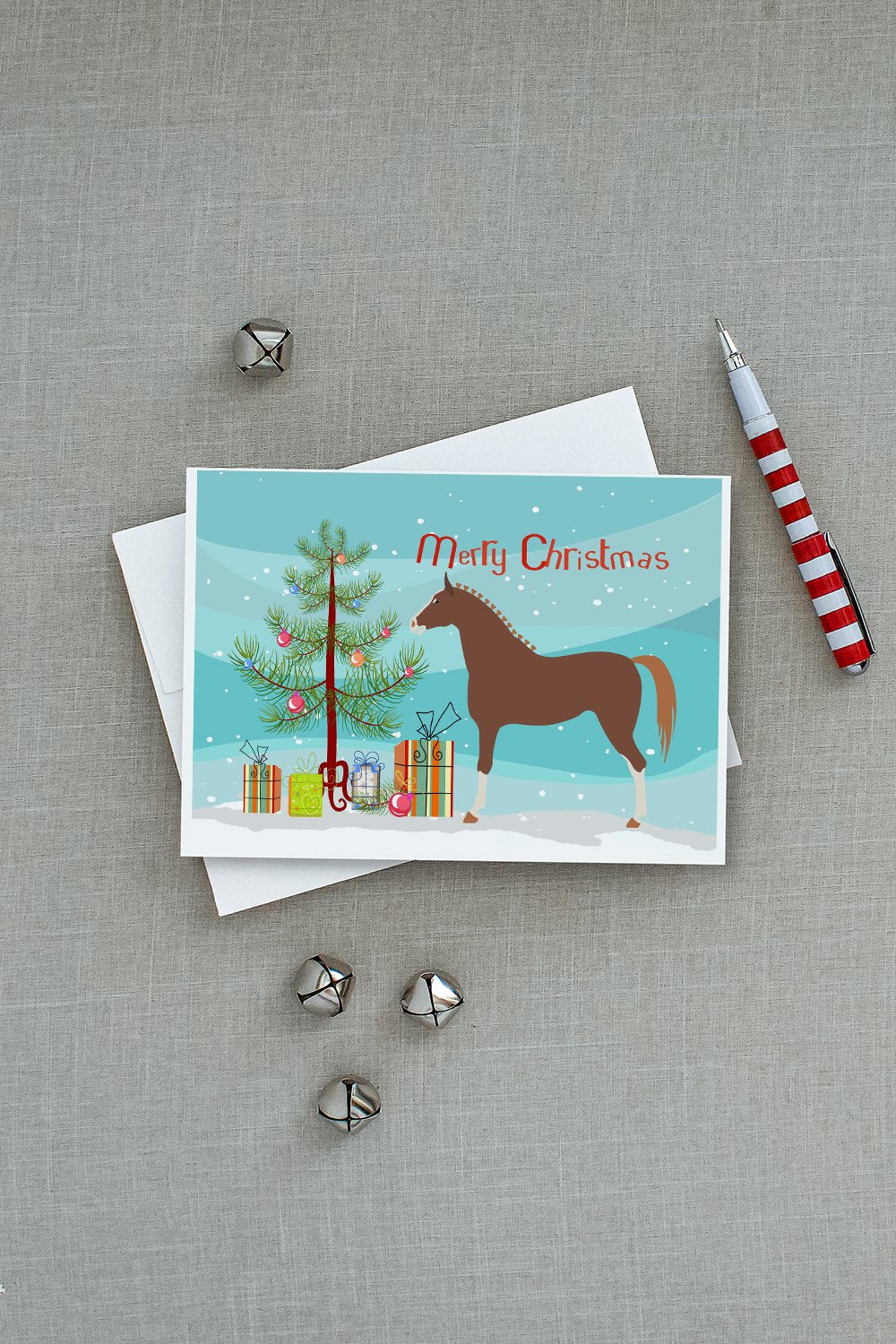 Hannoverian Horse Christmas Greeting Cards and Envelopes Pack of 8 - the-store.com