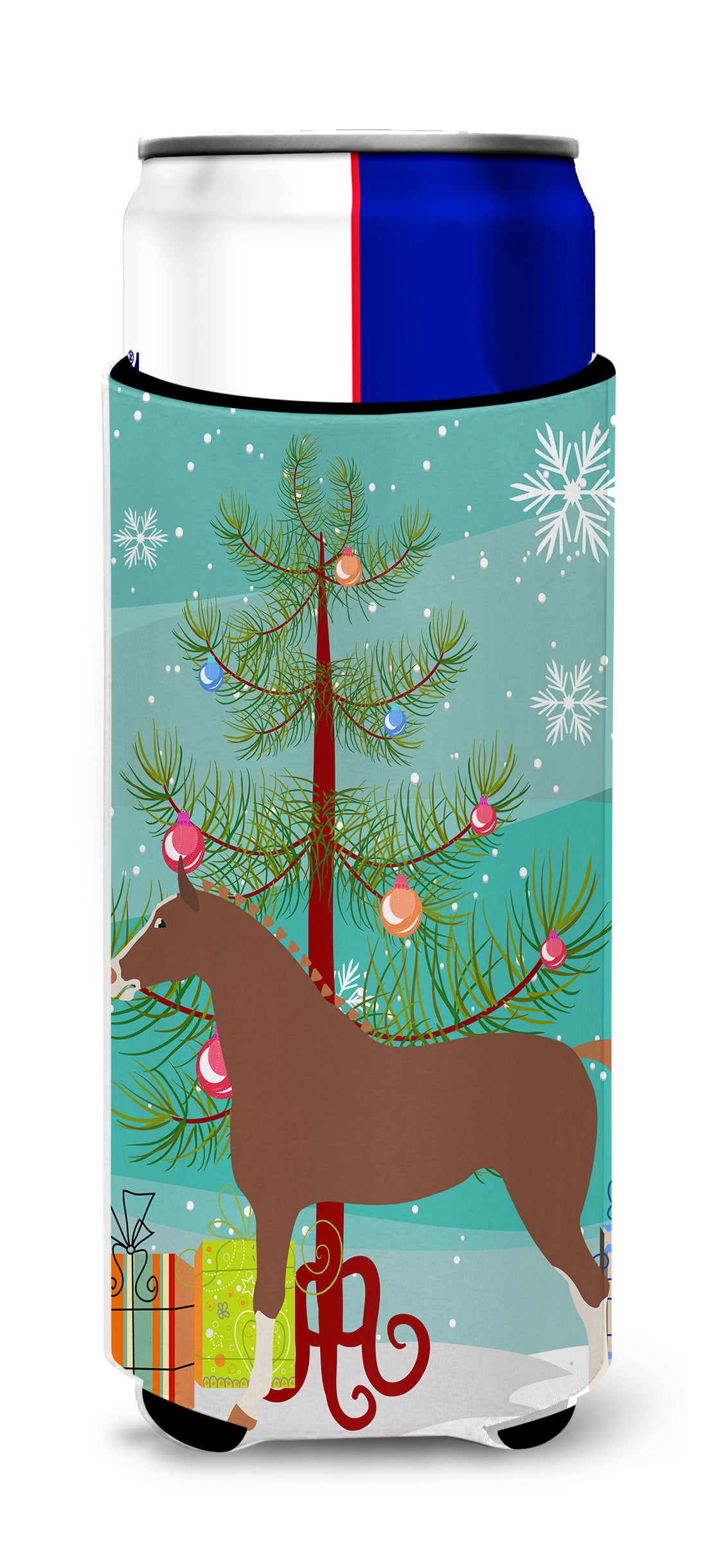 Hannoverian Horse Christmas  Ultra Hugger for slim cans BB9276MUK  the-store.com.