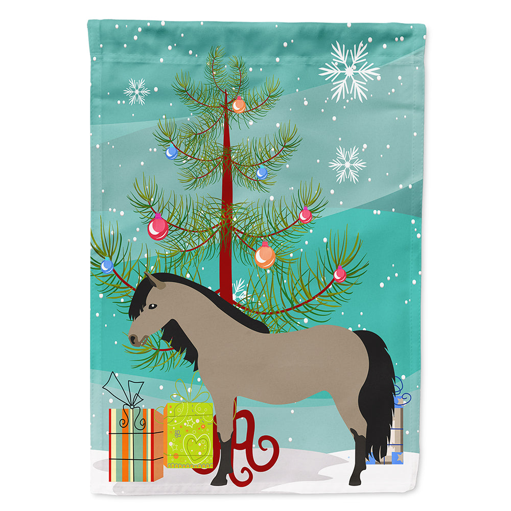 Welsh Pony Cheval Drapeau de Noël Toile Maison Taille BB9277CHF
