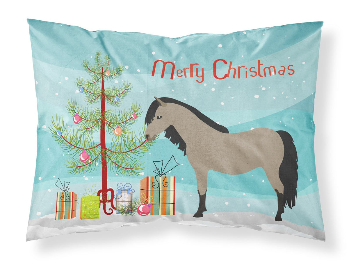 Welsh Pony Horse Christmas Fabric Standard Pillowcase BB9277PILLOWCASE by Caroline&#39;s Treasures