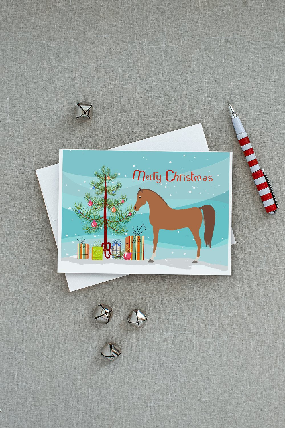 Arabian Horse Christmas Greeting Cards and Envelopes Pack of 8 - the-store.com