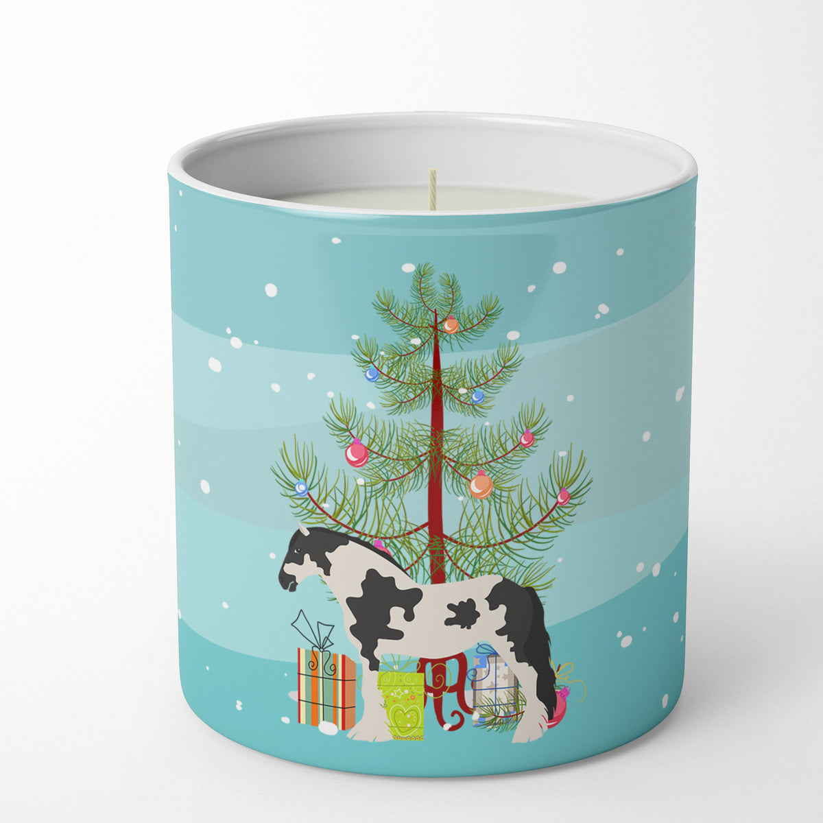 Buy this Cyldesdale Horse Christmas 10 oz Decorative Soy Candle