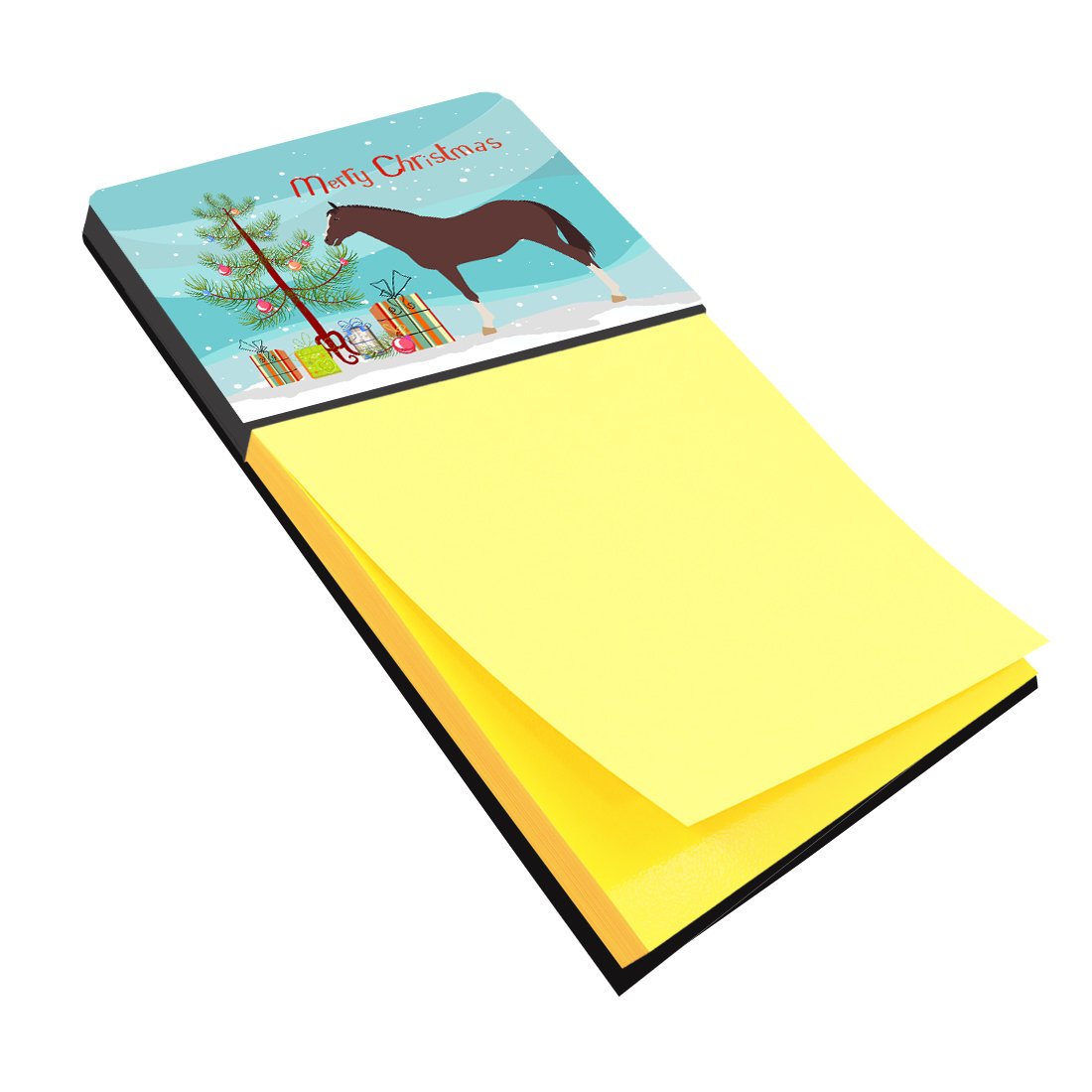 English Thoroughbred Horse Christmas Sticky Note Holder BB9280SN by Caroline&#39;s Treasures