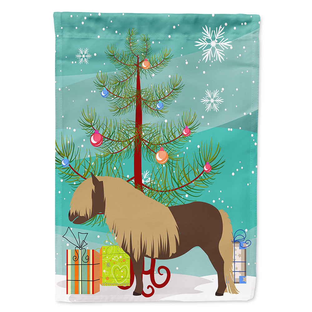 Shetland Pony Horse Christmas Flag Canvas House Size BB9281CHF  the-store.com.