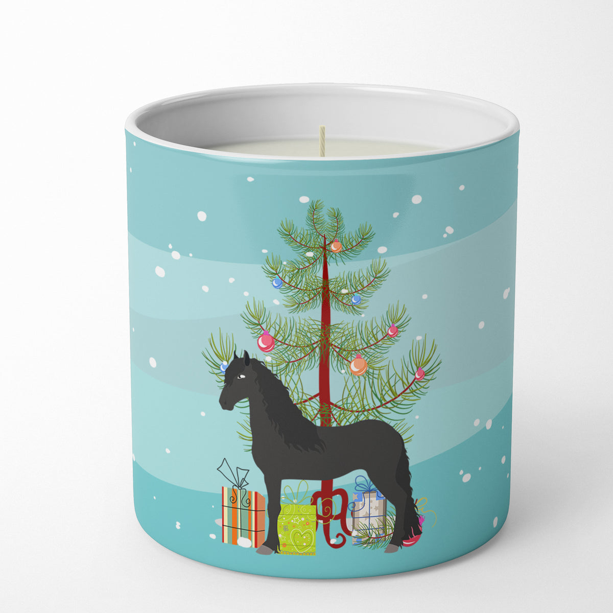 Buy this Friesian Horse Christmas 10 oz Decorative Soy Candle