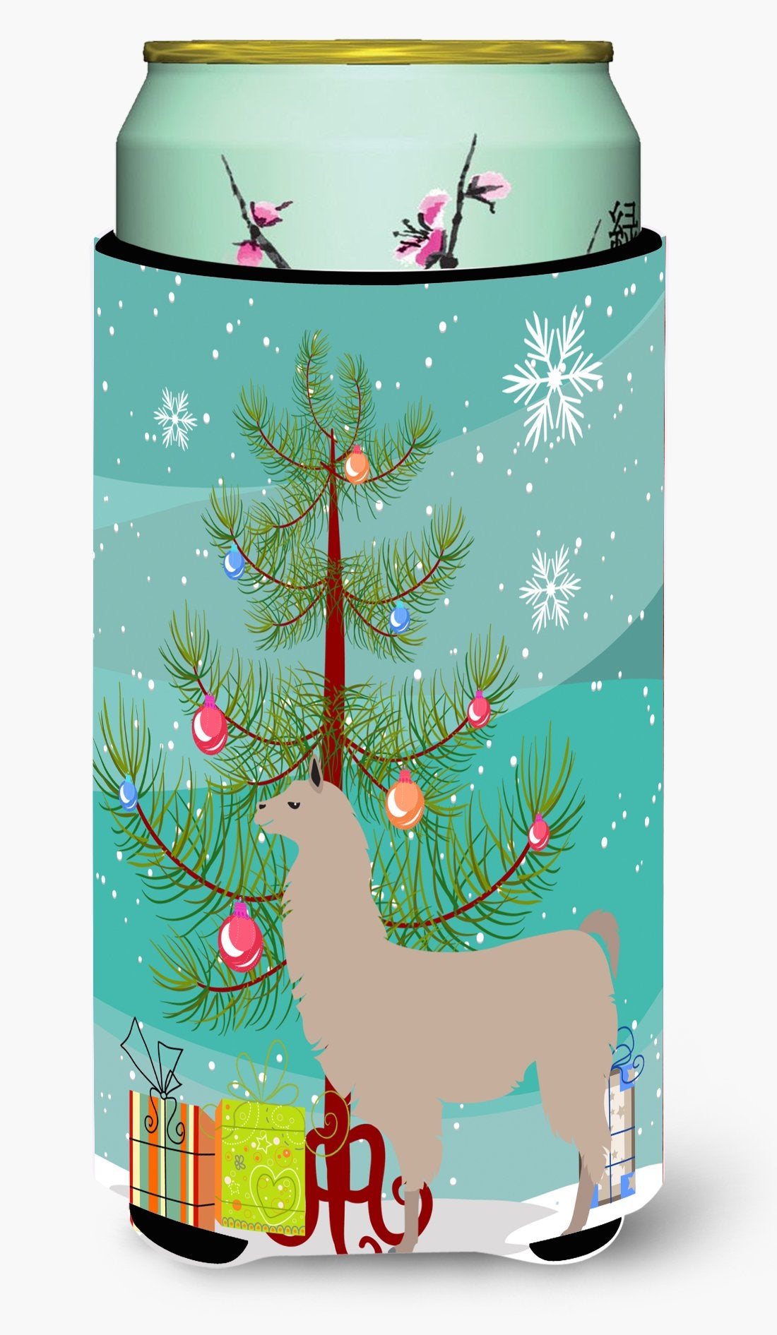 Llama Christmas Tall Boy Beverage Insulator Hugger BB9283TBC by Caroline&#39;s Treasures