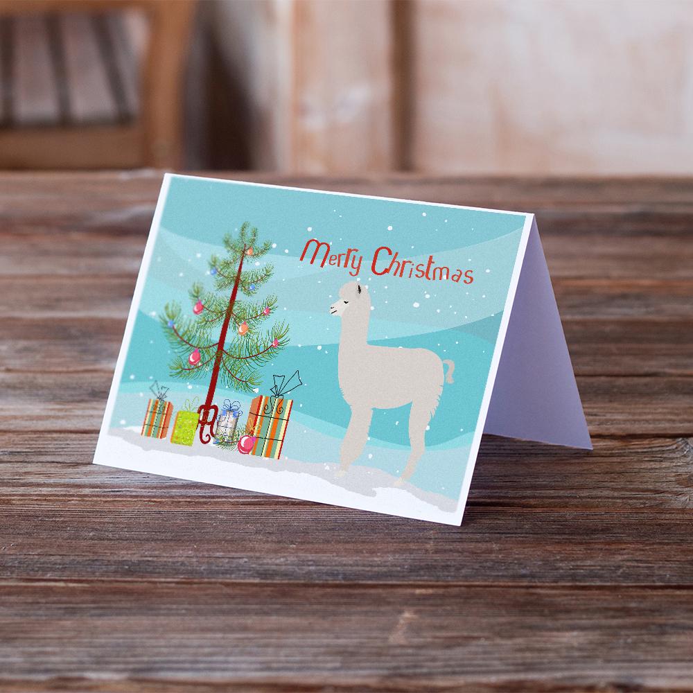 Alpaca Christmas Greeting Cards and Envelopes Pack of 8 - the-store.com
