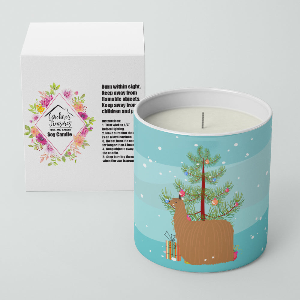 Alpaca Suri Christmas 10 oz Decorative Soy Candle - the-store.com