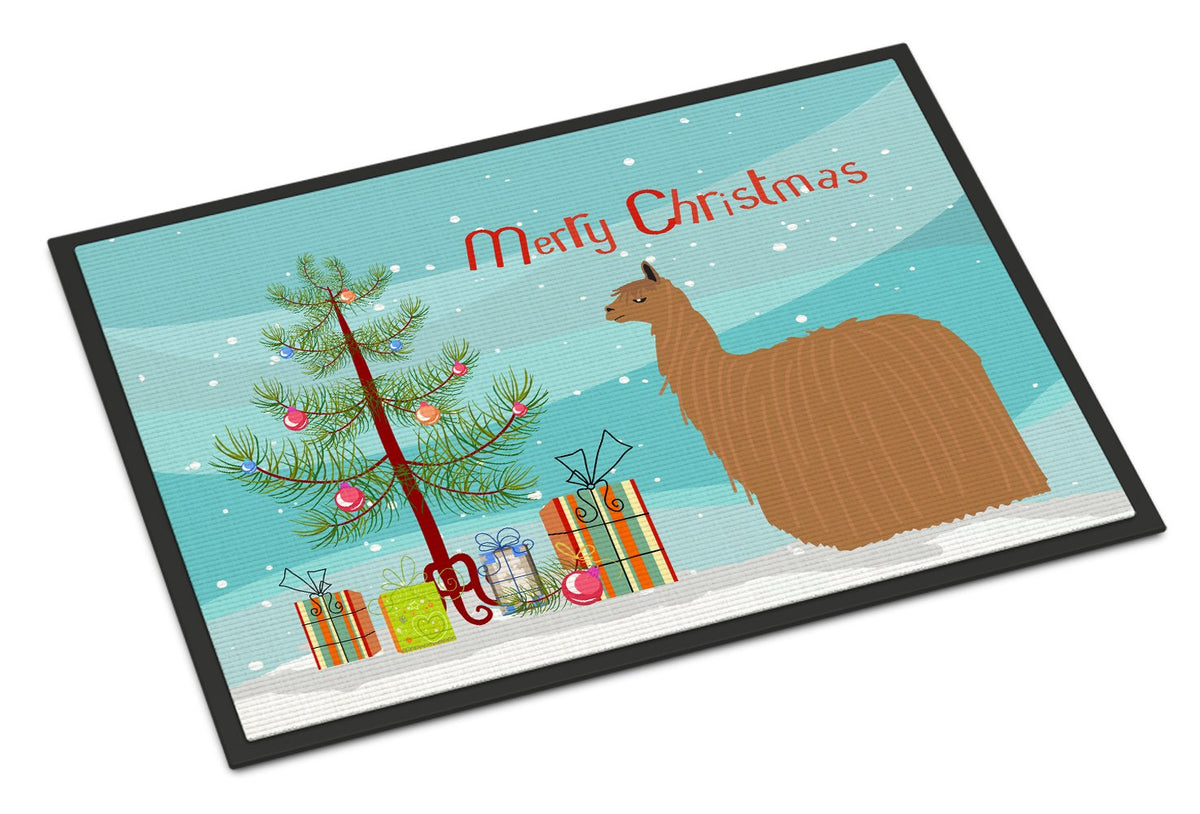 Alpaca Suri Christmas Indoor or Outdoor Mat 24x36 BB9287JMAT by Caroline&#39;s Treasures