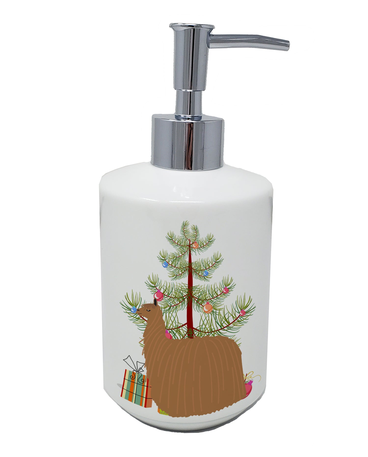 Buy this Alpaca Suri Christmas Ceramic Soap Dispenser