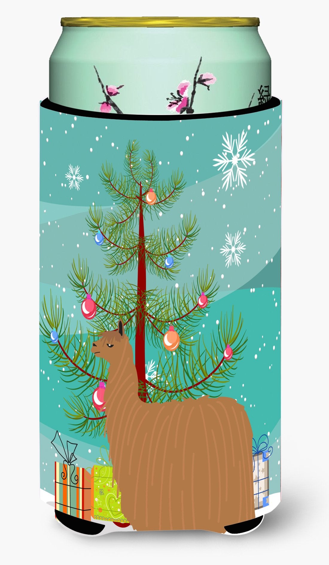 Alpaca Suri Christmas Tall Boy Beverage Insulator Hugger BB9287TBC by Caroline&#39;s Treasures
