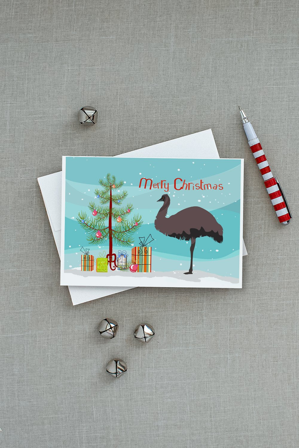 Emu Christmas Greeting Cards and Envelopes Pack of 8 - the-store.com