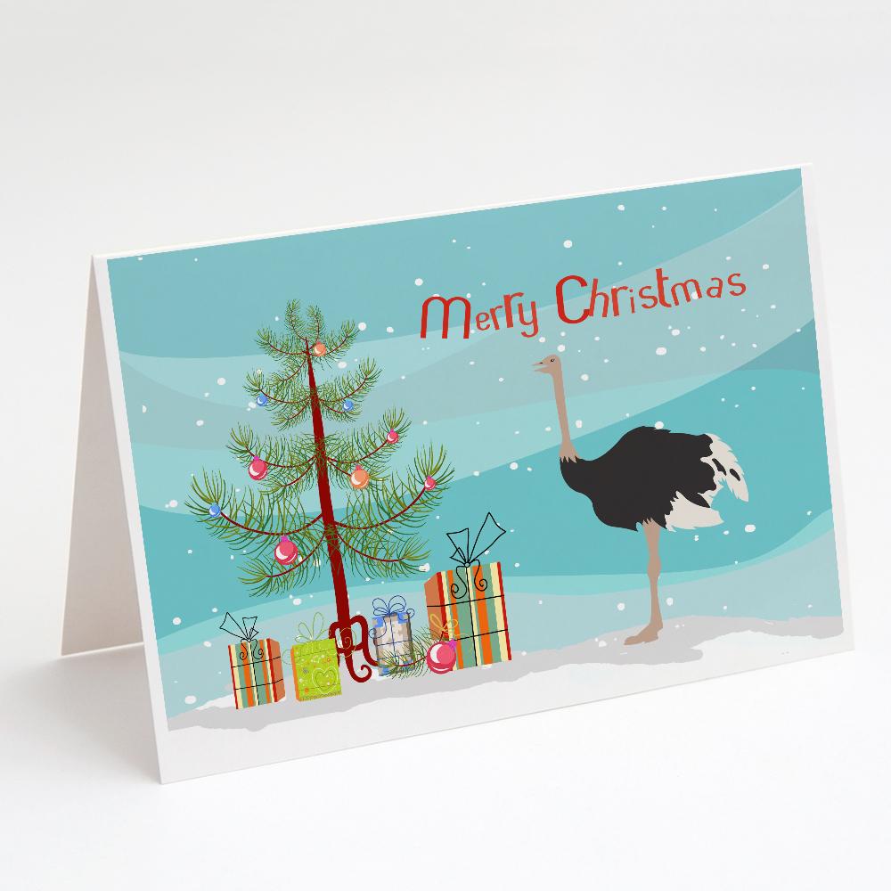 Buy this Common Ostrich Christmas Greeting Cards and Envelopes Pack of 8