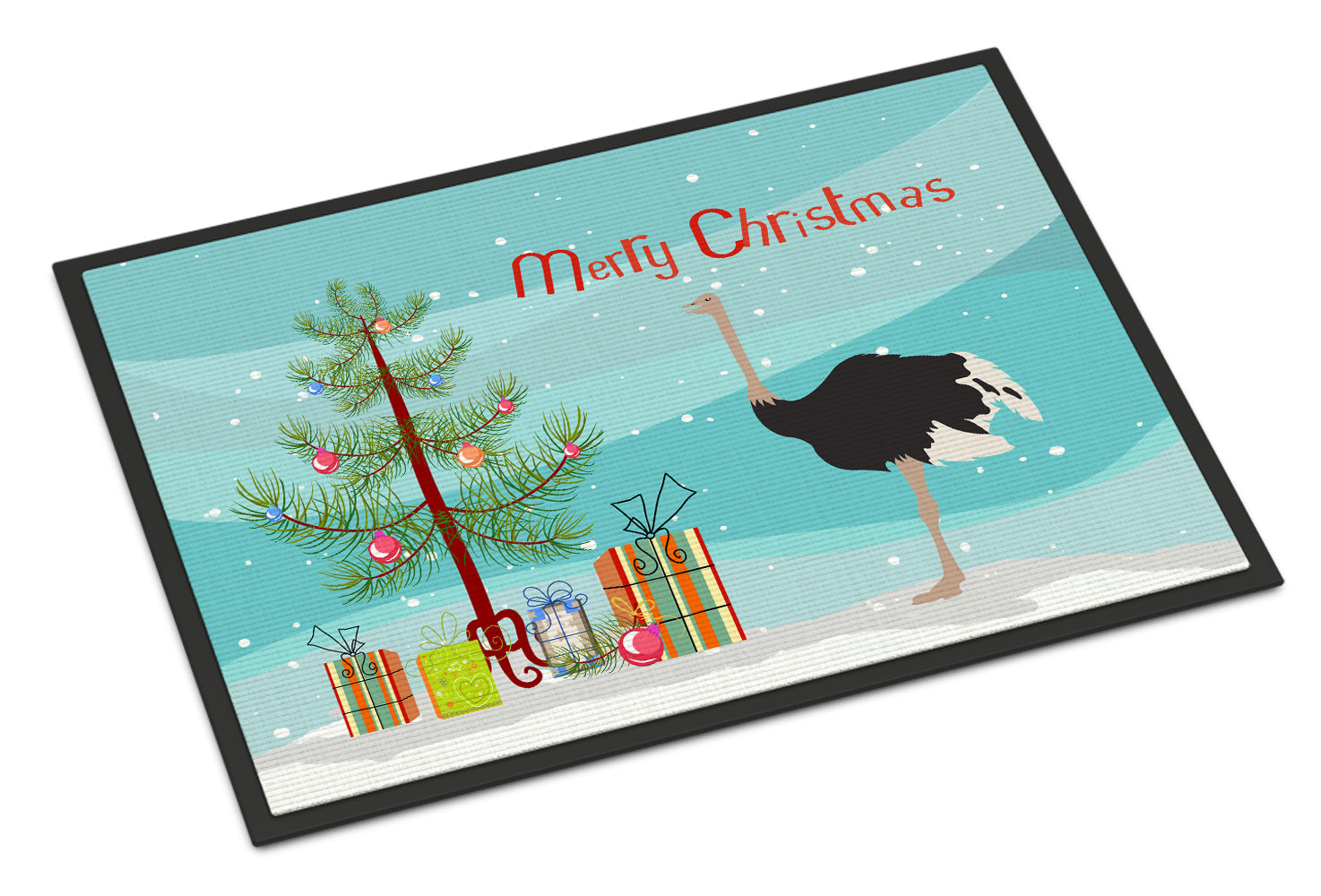 Common Ostrich Christmas Indoor or Outdoor Mat 18x27 BB9291MAT - the-store.com