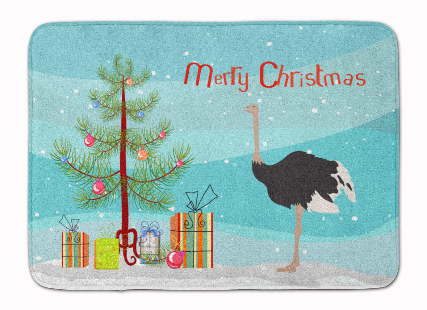 Common Ostrich Christmas Machine Washable Memory Foam Mat BB9291RUG - the-store.com