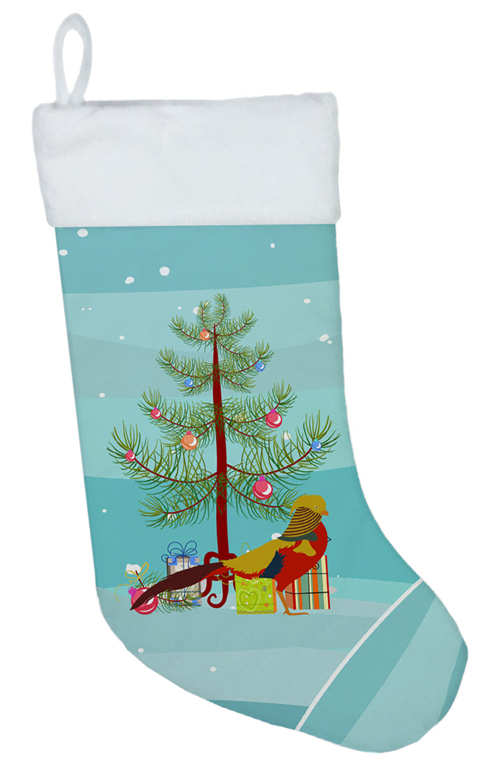 Golden or Chinese Pheasant Christmas Christmas Stocking BB9295CS  the-store.com.