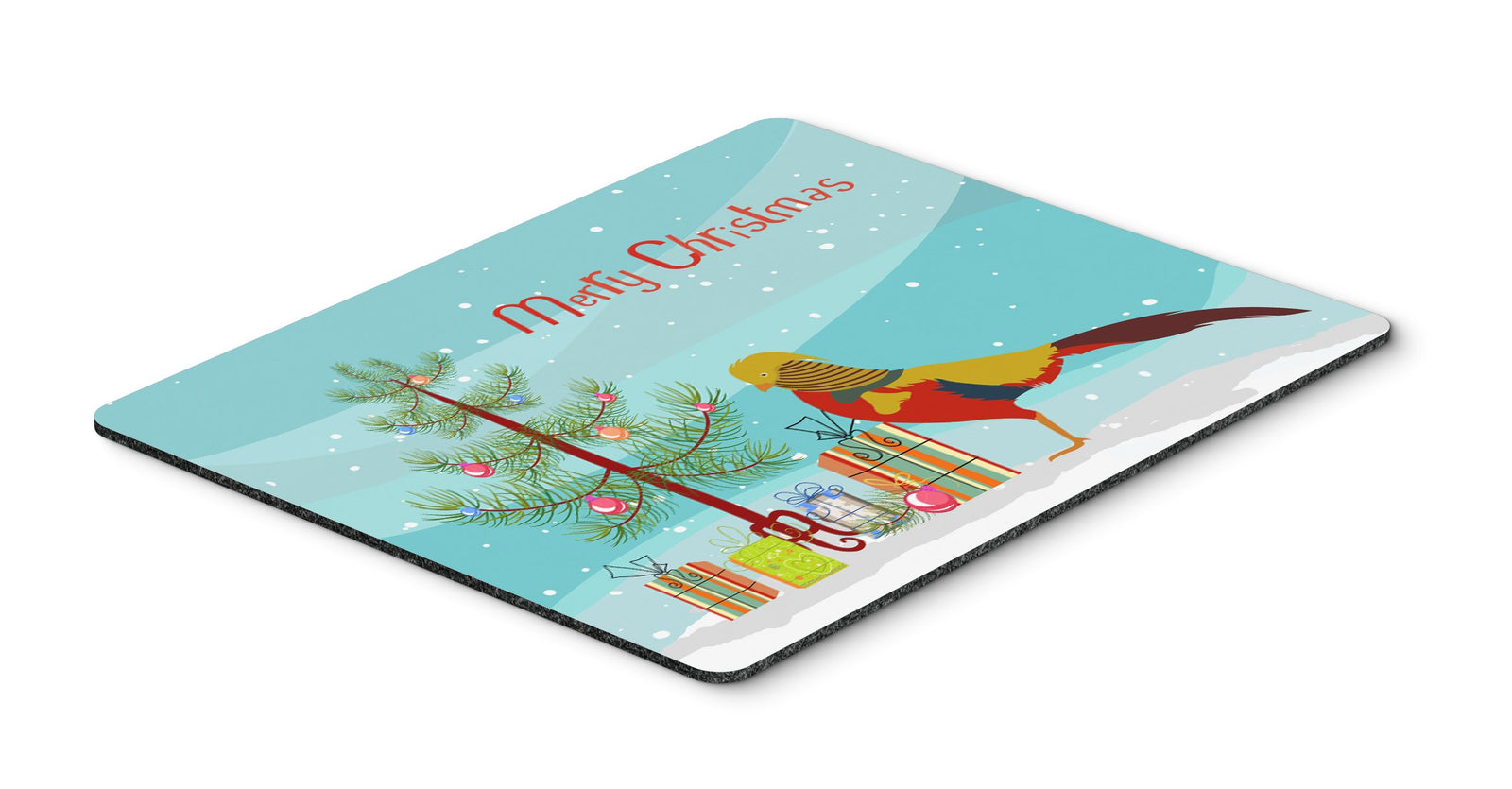 Golden or Chinese Pheasant Christmas Mouse Pad, Hot Pad or Trivet BB9295MP by Caroline's Treasures