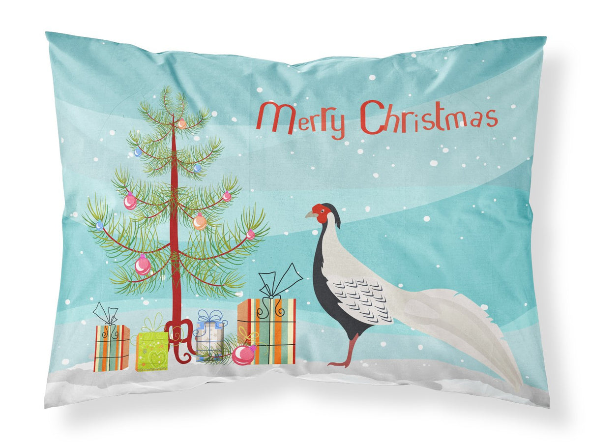 Silver Pheasant Christmas Fabric Standard Pillowcase BB9296PILLOWCASE by Caroline&#39;s Treasures