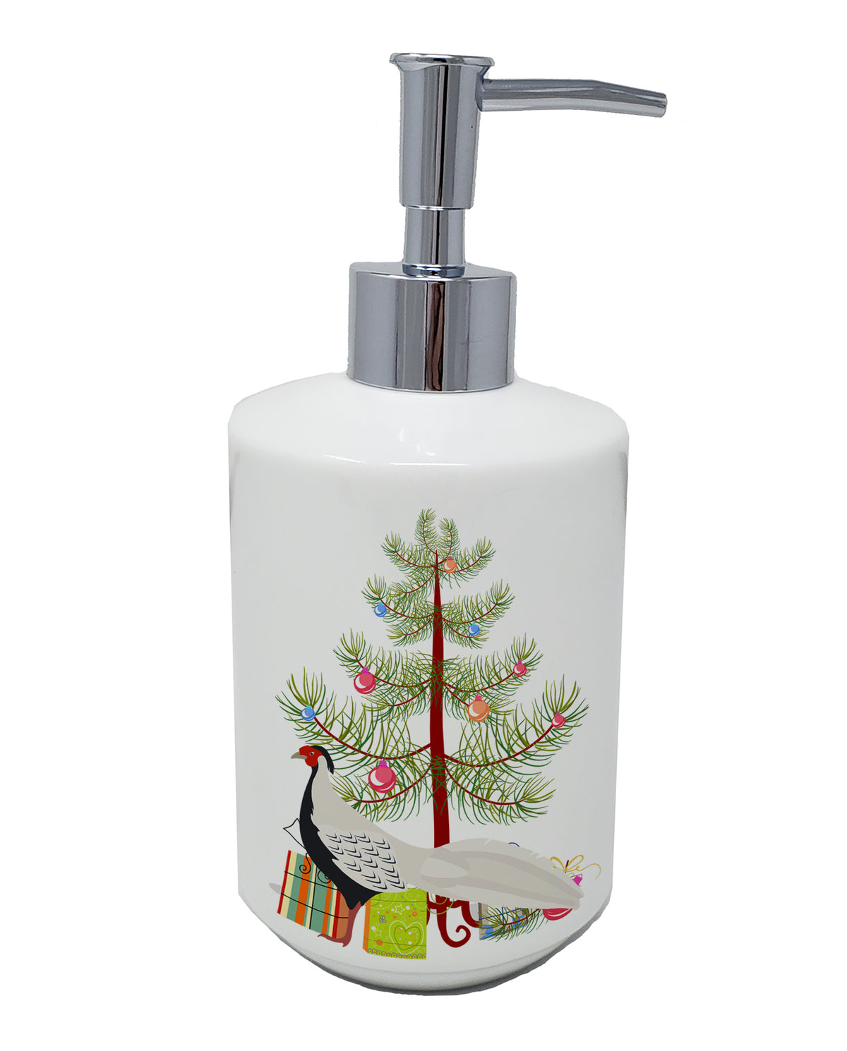 Buy this Silver Pheasant Christmas Ceramic Soap Dispenser