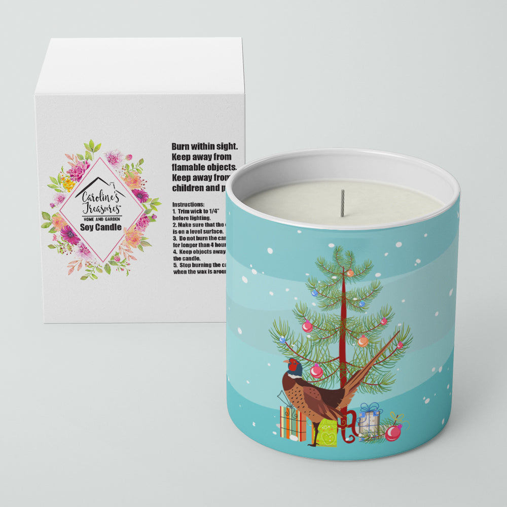 Ring-necked Common Pheasant Christmas 10 oz Decorative Soy Candle - the-store.com