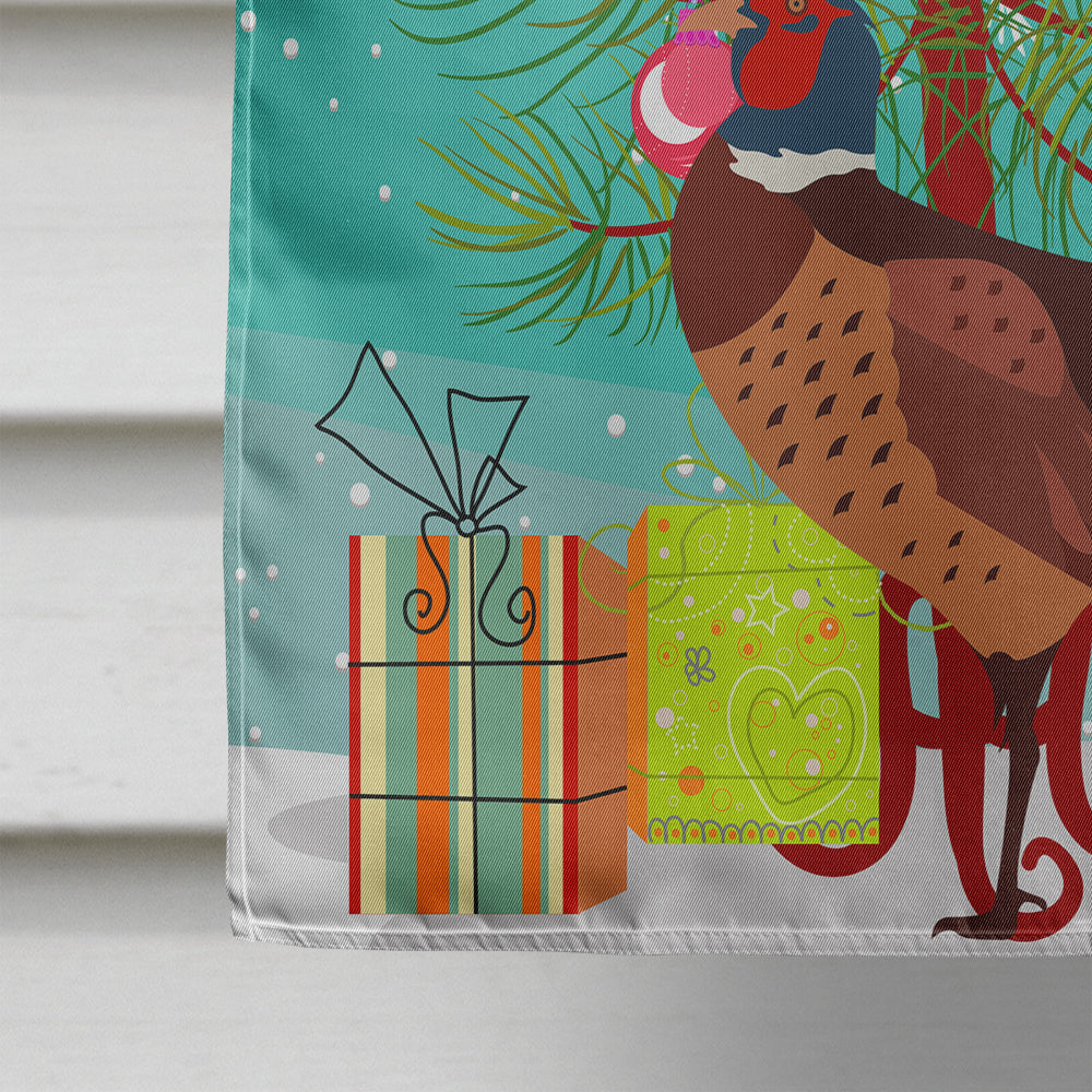 Ring-necked Common Pheasant Christmas Flag Canvas House Size BB9297CHF  the-store.com.