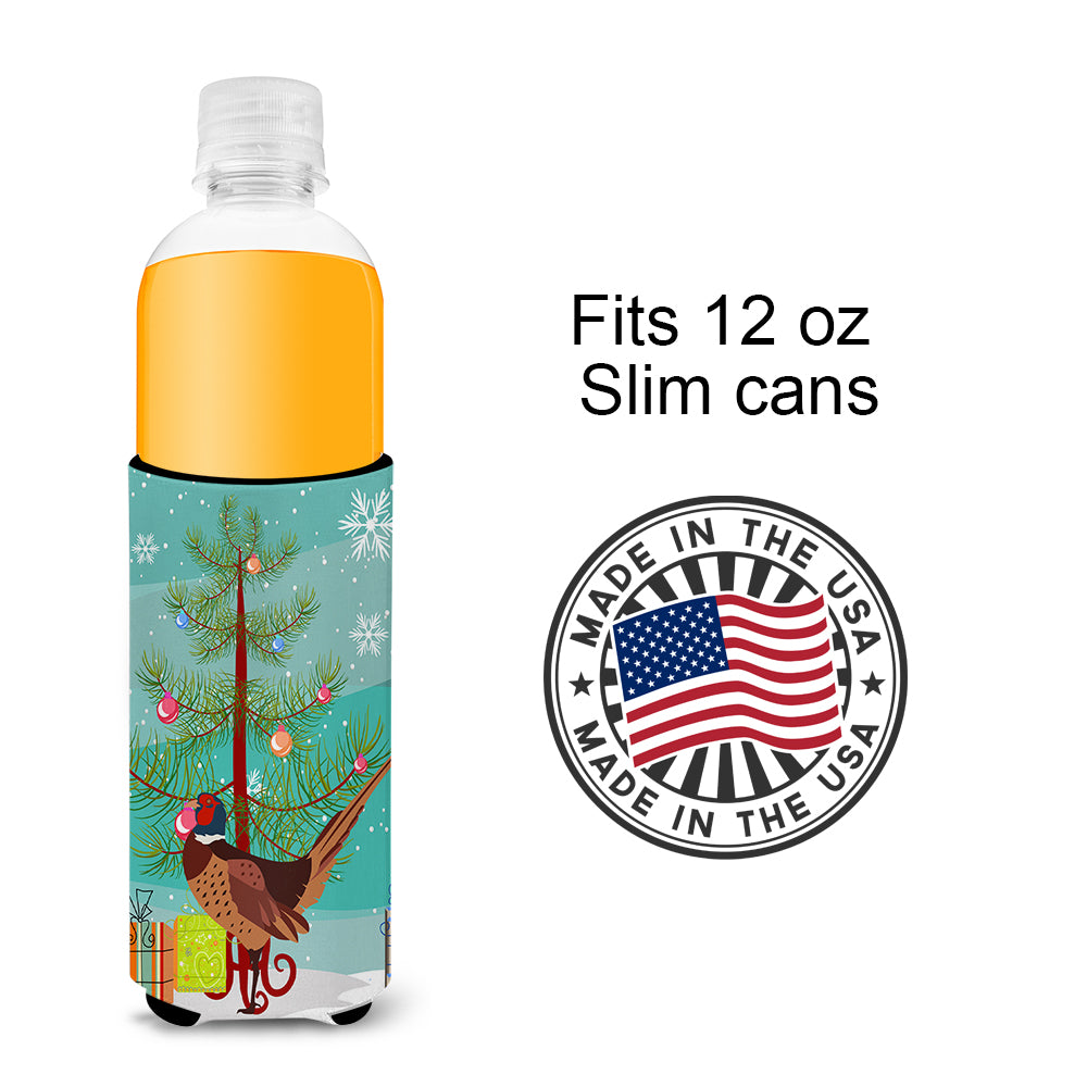 Ring-necked Common Pheasant Christmas  Ultra Hugger for slim cans BB9297MUK  the-store.com.