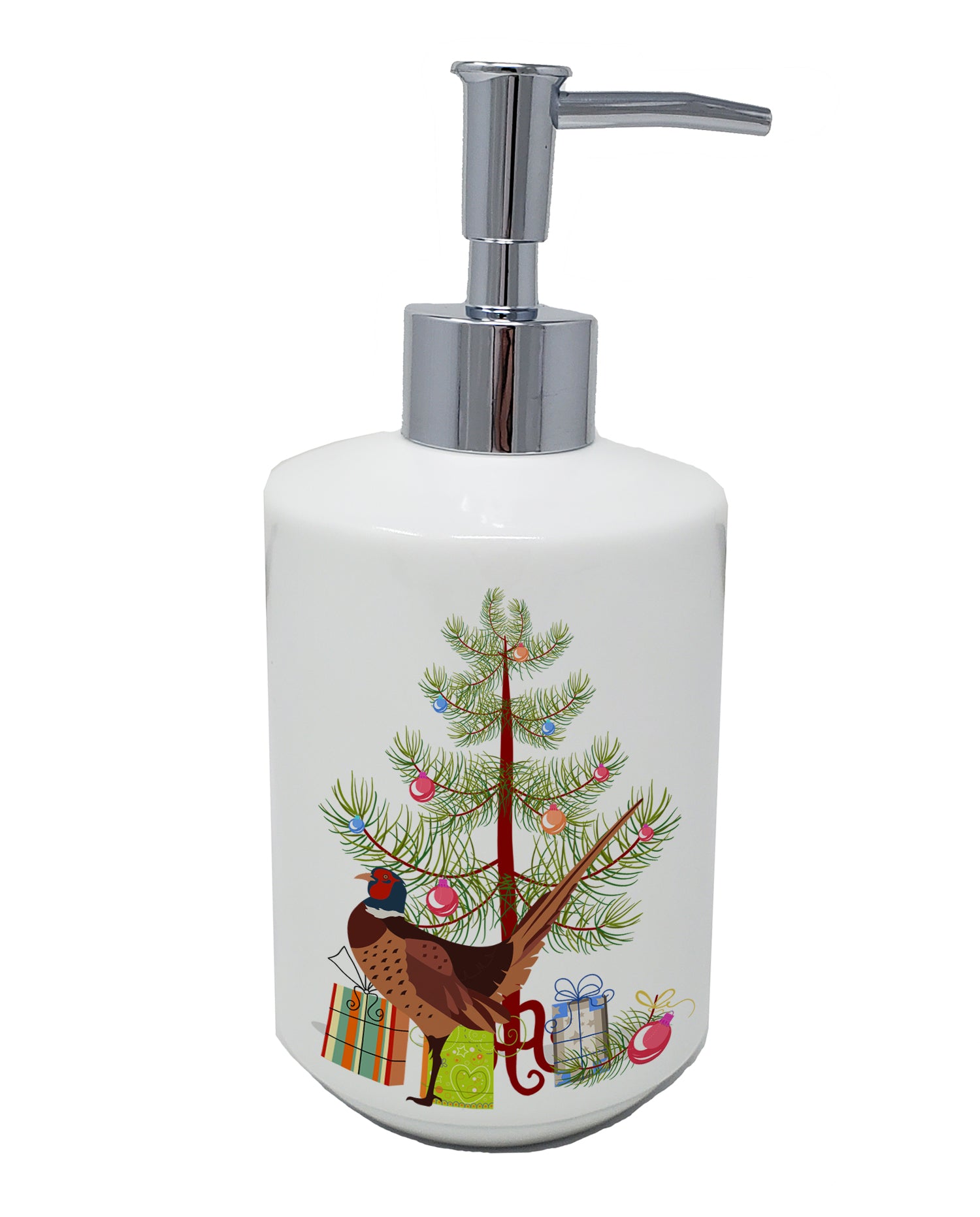 Buy this Ring-necked Common Pheasant Christmas Ceramic Soap Dispenser