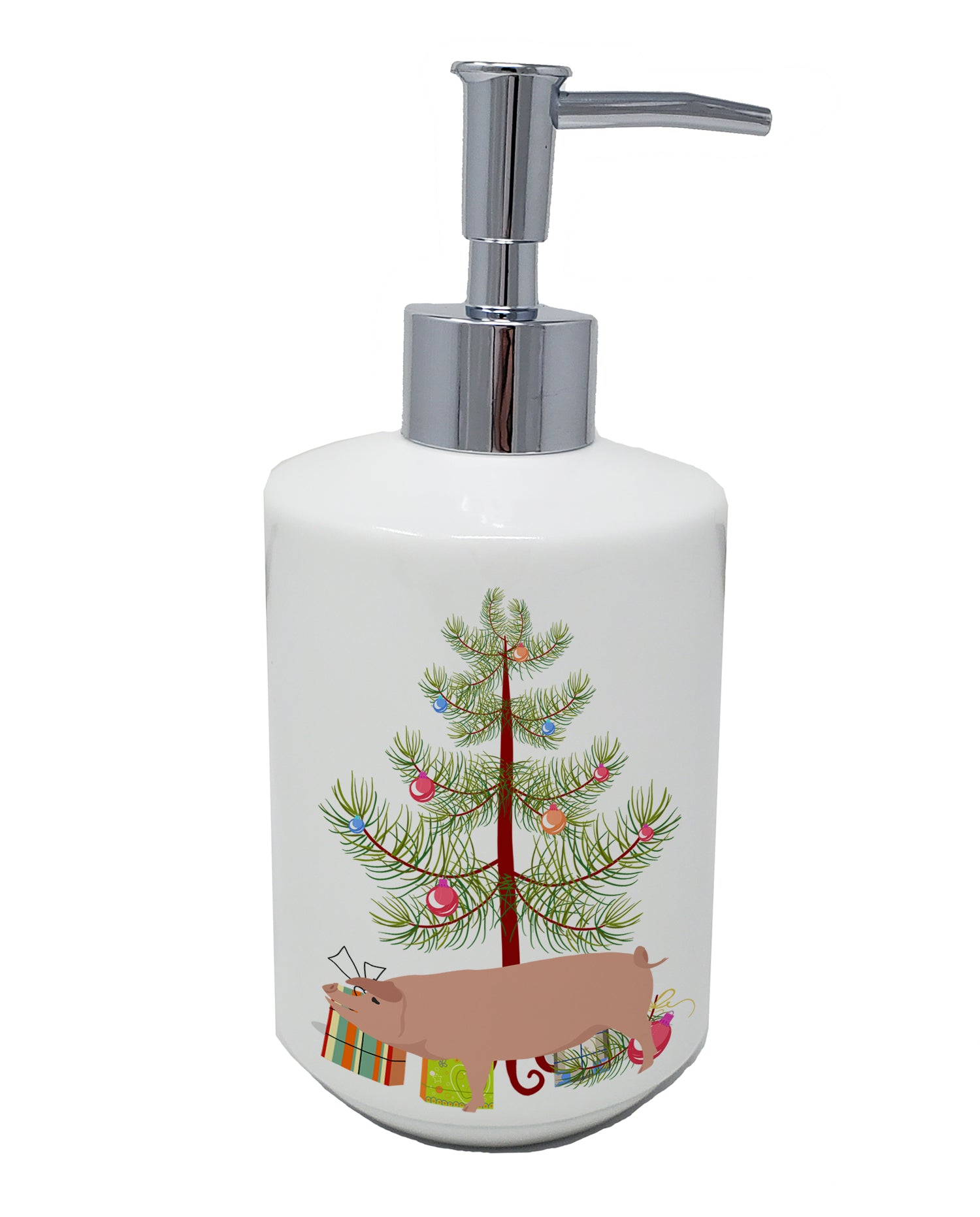 Buy this American Landrace Pig Christmas Ceramic Soap Dispenser